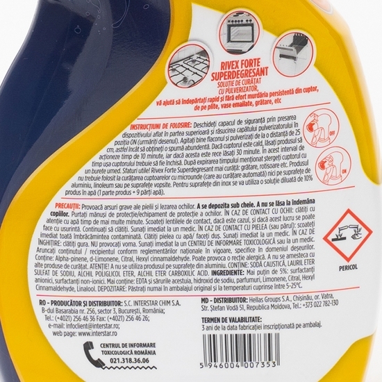 Super degresant forte pentru aragaz 0.75l