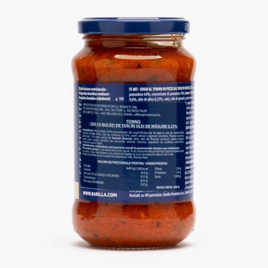 Sos cu bucăți de ton în ulei de măsline 400g