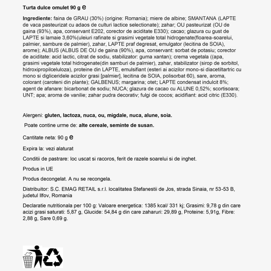 Turtă dulce în formă de omuleți 90g