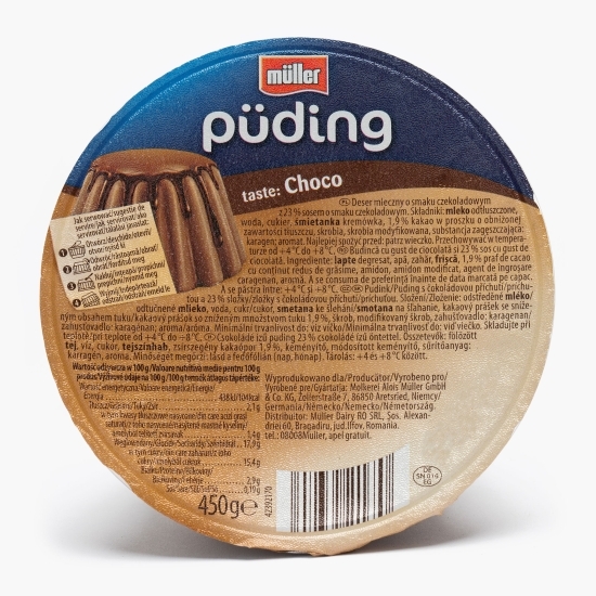Budincă cu ciocolată și sos de ciocolată 450g