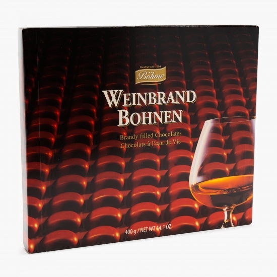 Praline de ciocolată neagră cu cognac 400g