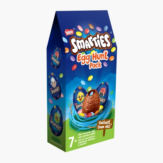 Ouă de ciocolată cu bombonele Egg hunt pack 122g