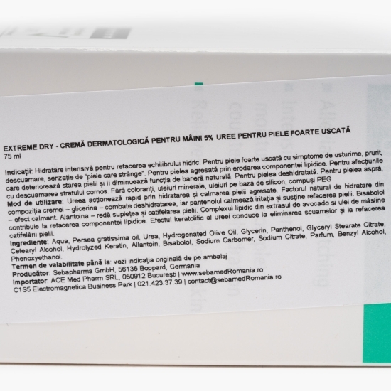 Cremă dermatologică pentru mâini Extreme Dry 5% uree 75ml