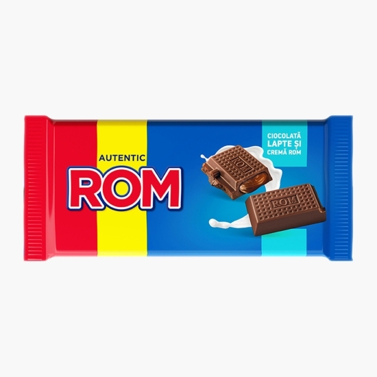 Ciocolată cu lapte și cremă de rom 88g