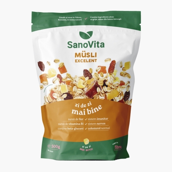 Musli excelent - instant cu fructe 500g