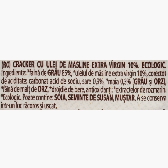 Crackers eco cu ulei de măsline extra virgin 250g