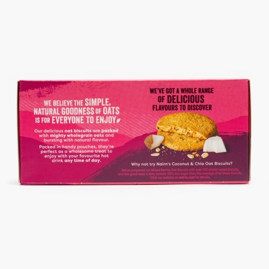 Biscuiți din ovăz integral cu fructe de pădure 200g