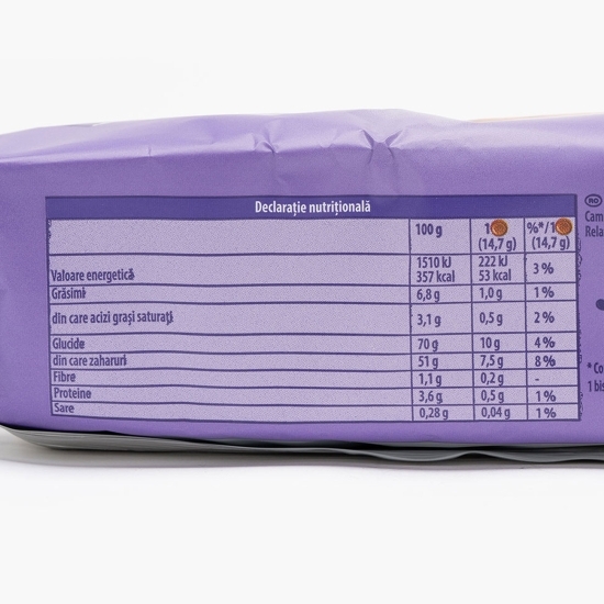 Biscuiți cu jeleu cu aromă zmeură Choco Jaffa 147g