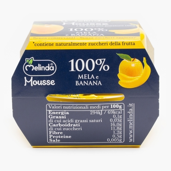 Mousse de mere și banane 200g (2x100g)