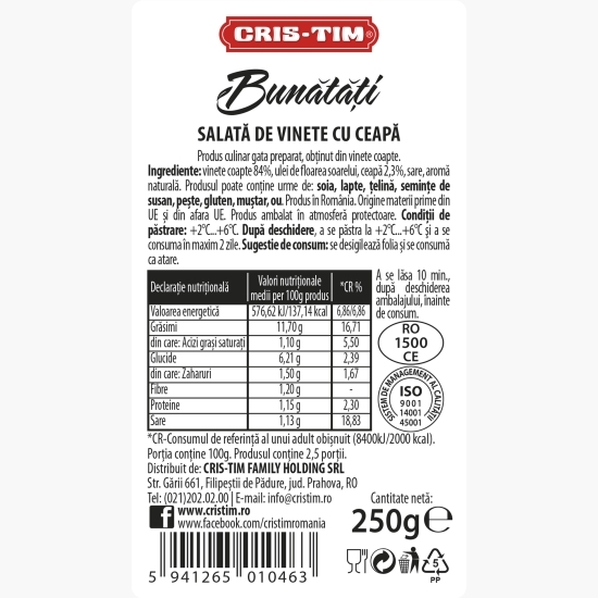 Salată de vinete cu ceapă 250g