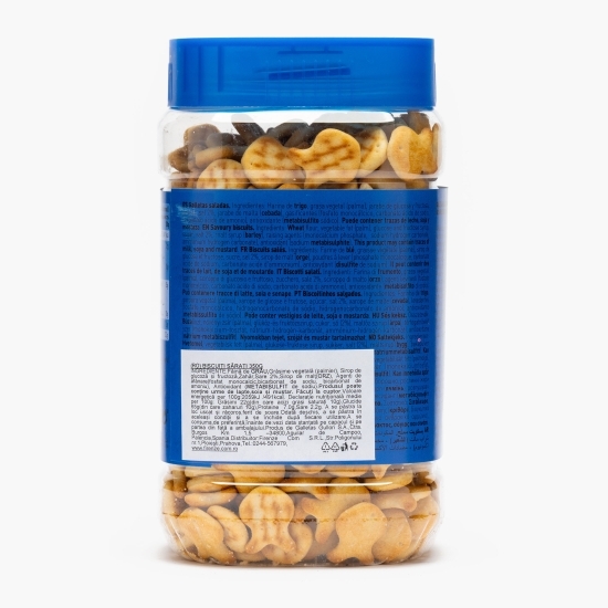 Biscuiți sărați mini crackers în formă de pești 350g