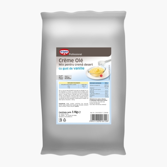 Mix pentru cremă desert Crème Olé Professional cu gust de vanilie 1kg 