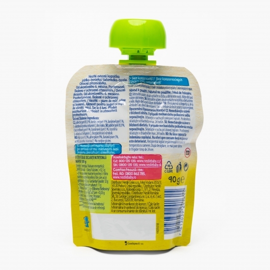 Piure bebeluși cu măr, afine și banană, +6 luni, 90g