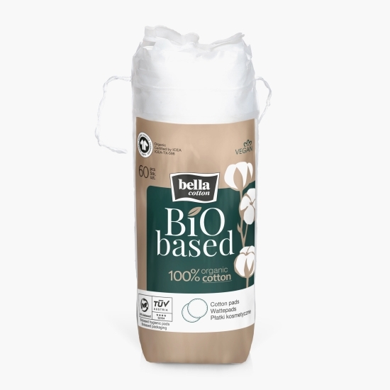 Dischete demachiante rotunde bumbac bio 60 buc