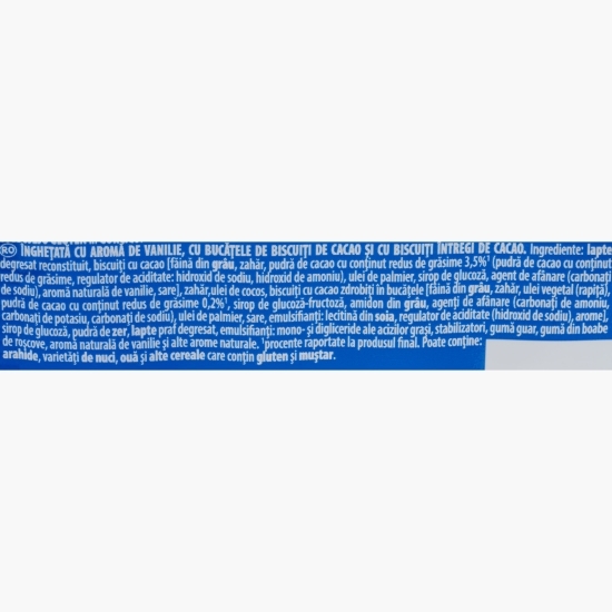 Biscuiți sandwich cu ciocolată, umpluți cu înghețată cu vanilie 110ml (70g)