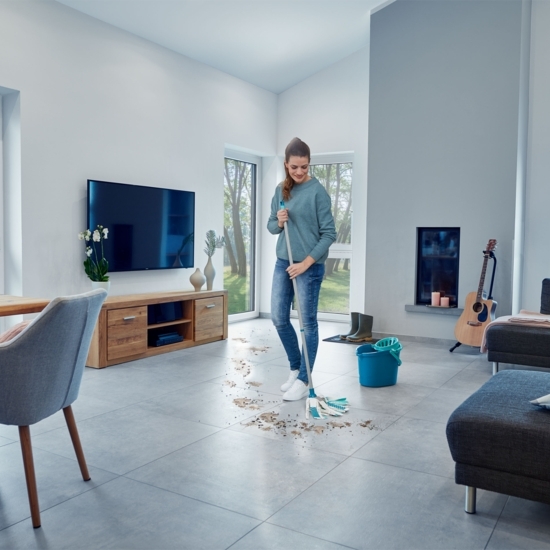 Set Power Mop 3în1: coadă, găleată, storcător și mop
