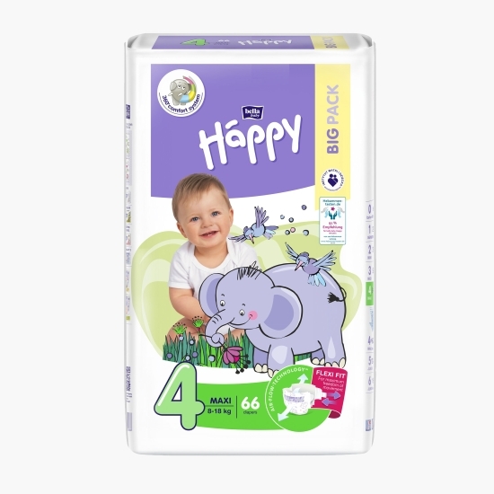 Scutece copii mărimea 4, 8-18kg, 66 buc