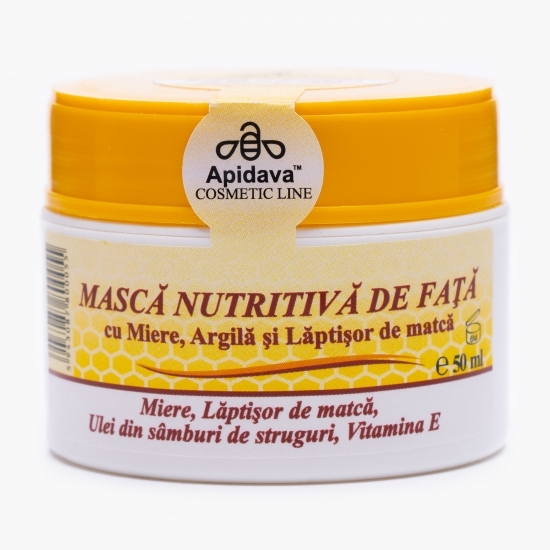 Mască nutritivă de față Cleopatra cu miere, argilă și lăptișor de matcă 50ml