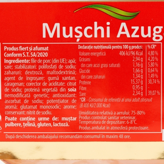 Mușchi Azuga feliat 100g