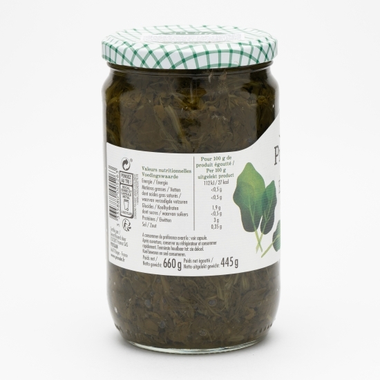 Spanac eco la borcan 660g
