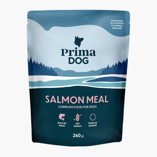 Hrană umedă pentru câini cu somon 260g