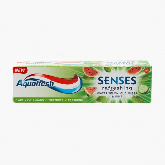 Pastă de dinți Senses Refreshing - Watermelon, Cucumber & Mint, 75ml