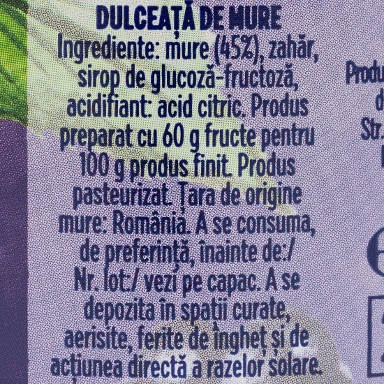 Dulceață de mure 270g