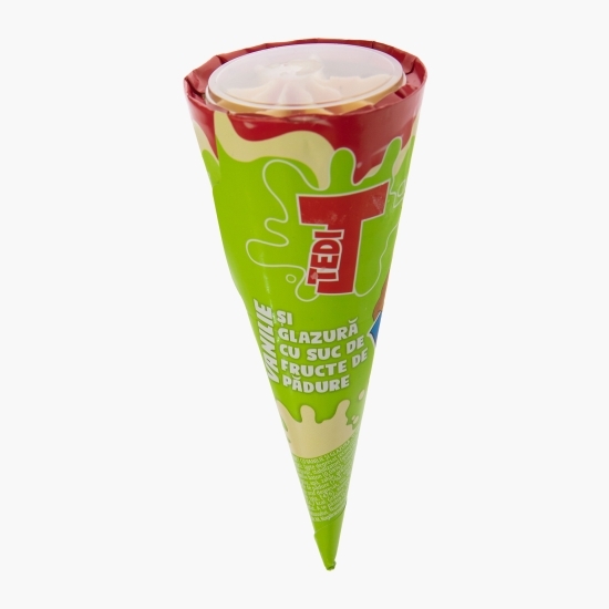 Înghețată cu vanilie și glazură de fructe de pădure 100ml