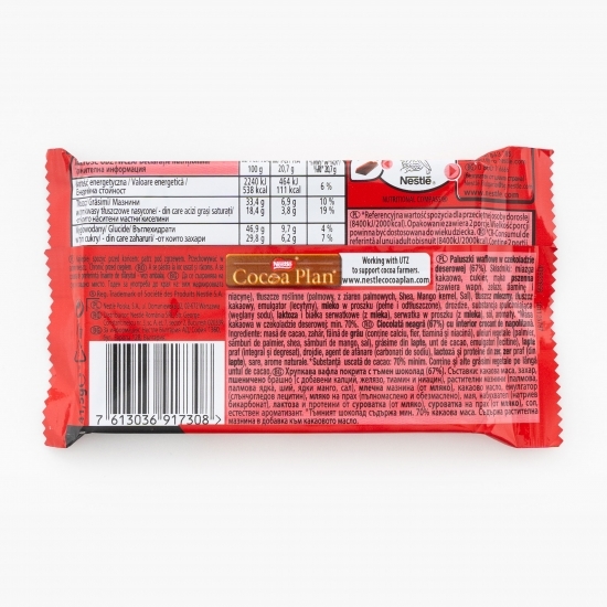 Ciocolată neagră cu napolitană Dark 70% 41.5g