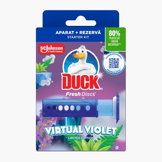 Aparat pentru curățarea toaletei Fresh Discs Virtual Violet 36ml