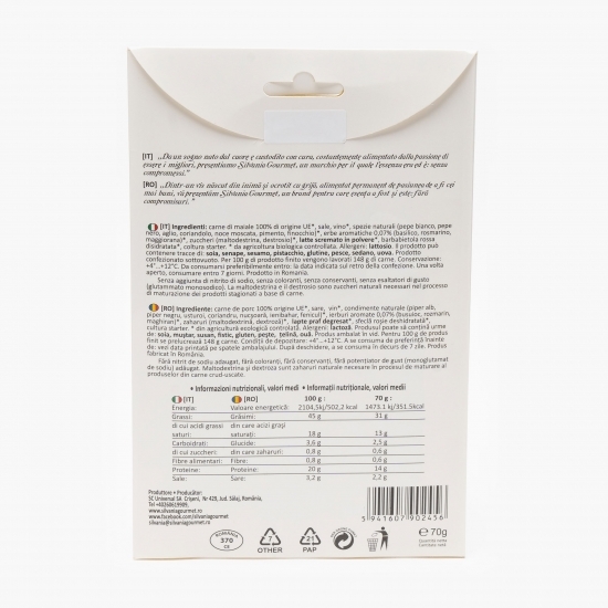 Salam eco cu ierburi aromate 70g