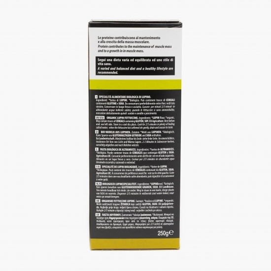 Paste proteice din făină de lupin auriu eco 250g