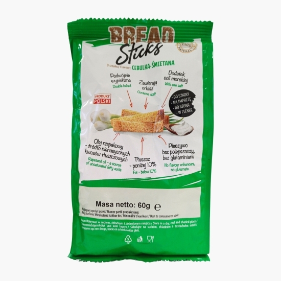 Bucăți de pâine uscată cu aromă de ceapă și smântână 60g