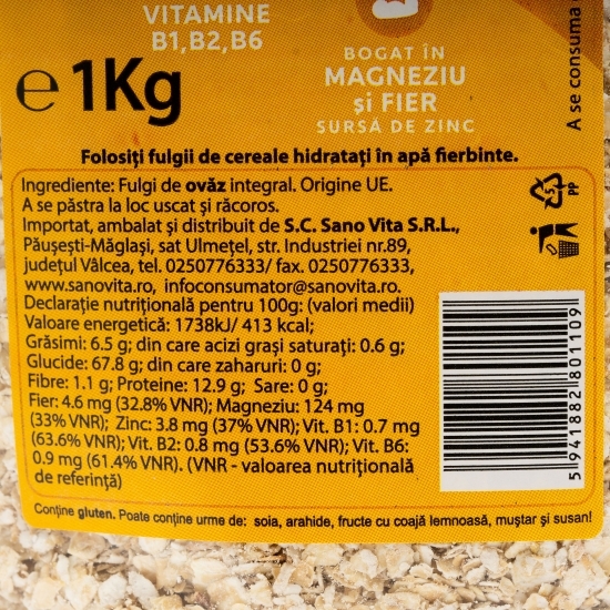 Fulgi de ovăz 1kg