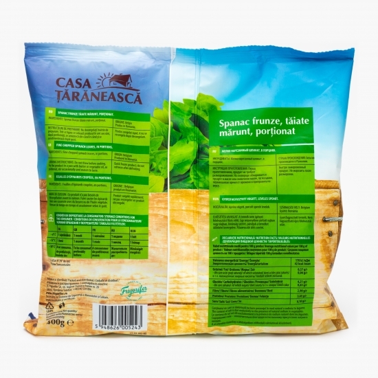 Spanac tocat porționat 400g