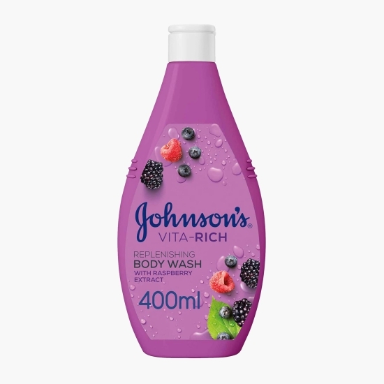 Gel de duș reparator cu zmeură și glicerină vegetală 400ml