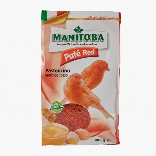 Hrană semiumedă pentru canari roșii Pastoncino 400g