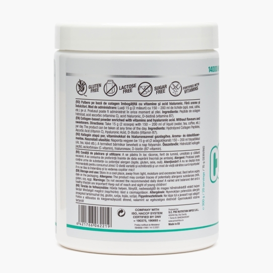Peptide de colagen cu acid hialuronic Natur, 300g