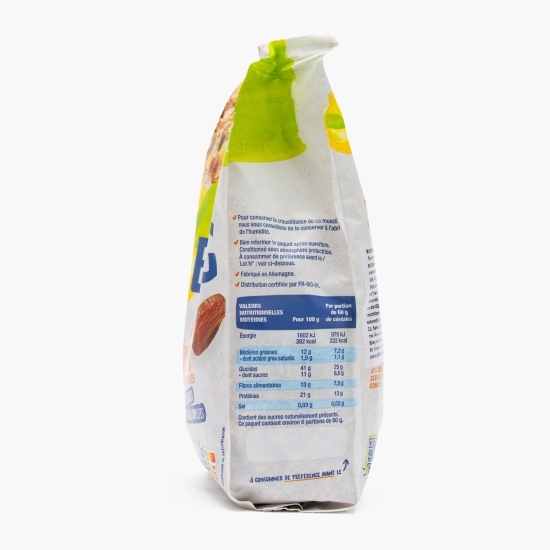 Muesli eco proteic, fără zahăr adăugat 375g