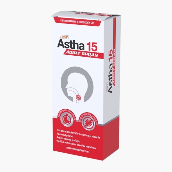 Astha15 spray bucofaringian 30ml
