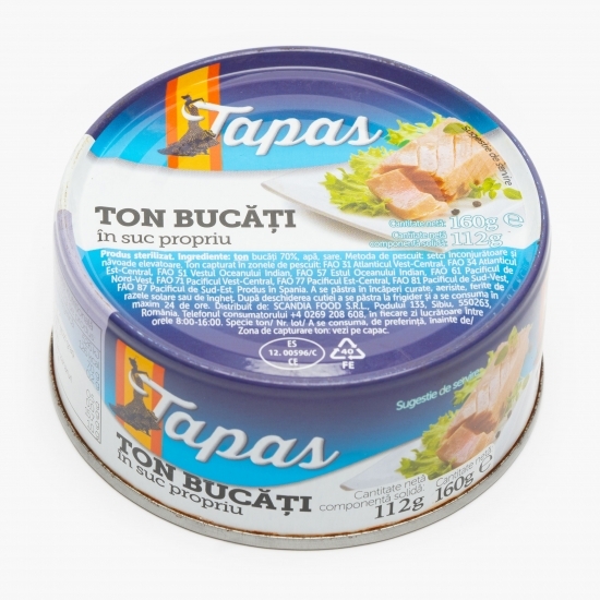 Ton bucăți în suc propriu 160g