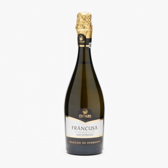 Vin spumant alb extra sec Frâncușă selecție, 12%, 0.75l