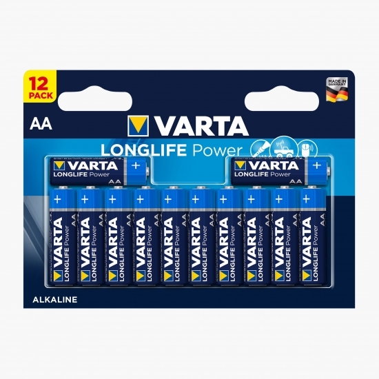 Baterii alcaline High Energy AA, 12 buc