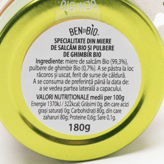 Specialitate din miere eco și ghimbir 180g