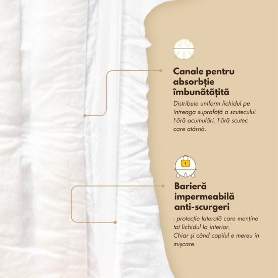 Scutece chiloțel din bambus mărimea 6, 15-20kg, 24 buc