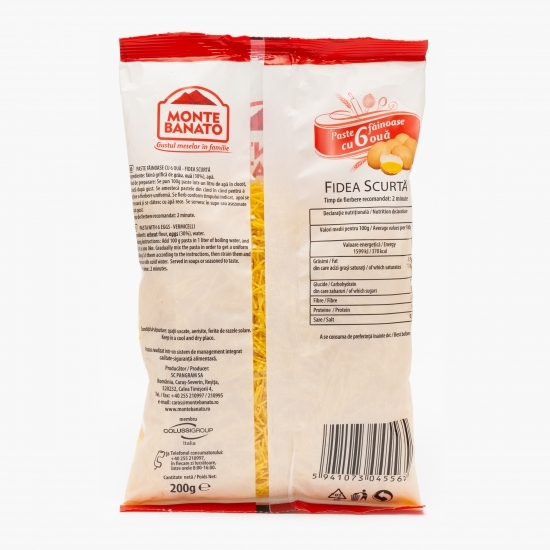 Paste făinoase cu 6 ouă 200g