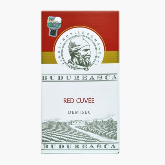 Vin roșu demisec cuvée, 13.5%, bag in box 2l