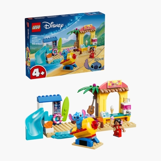 Distracție pe plajă cu Lilo și Stitch, 43280 Disney Classic, 113 piese, +4 ani