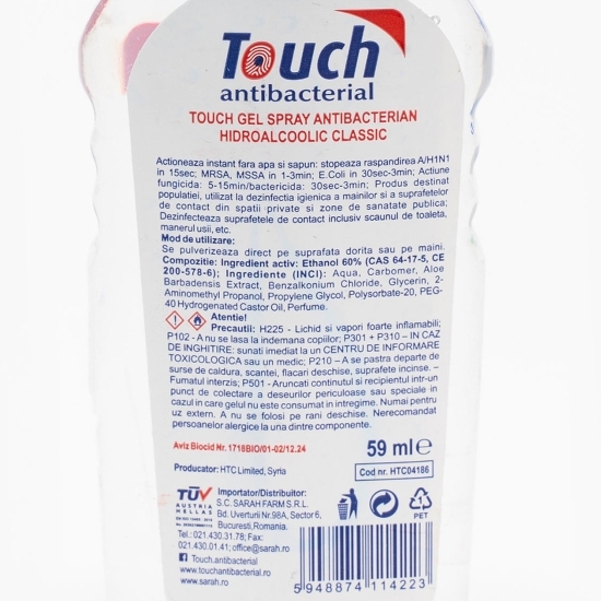 Spray mâini antibacterian Classic 59ml