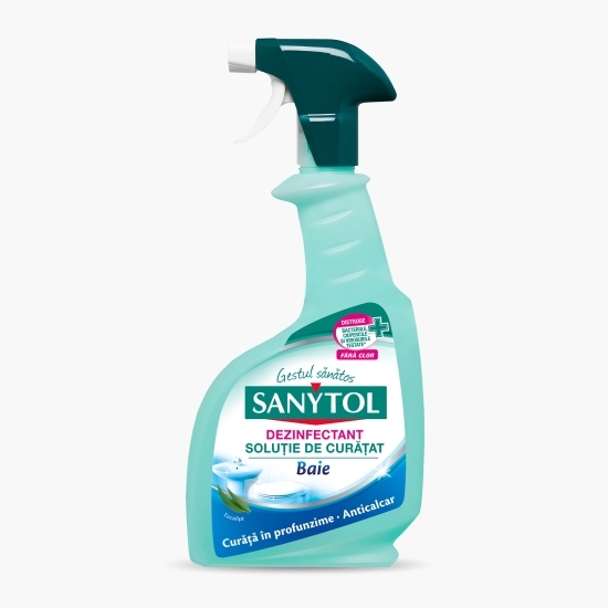 Soluție de curățat și dezinfectant pentru baie, anticalcar 0.5l